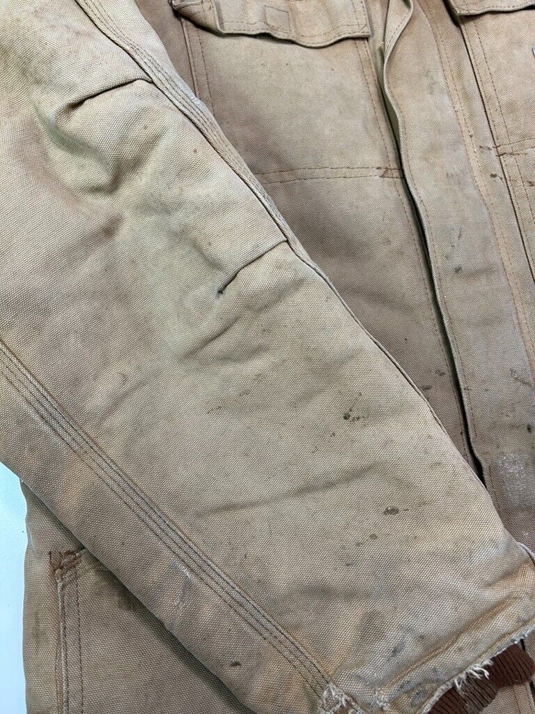 Vintage 90s Carhartt Quilted Lined Canvas Workwear Arctic Jacket Size Large