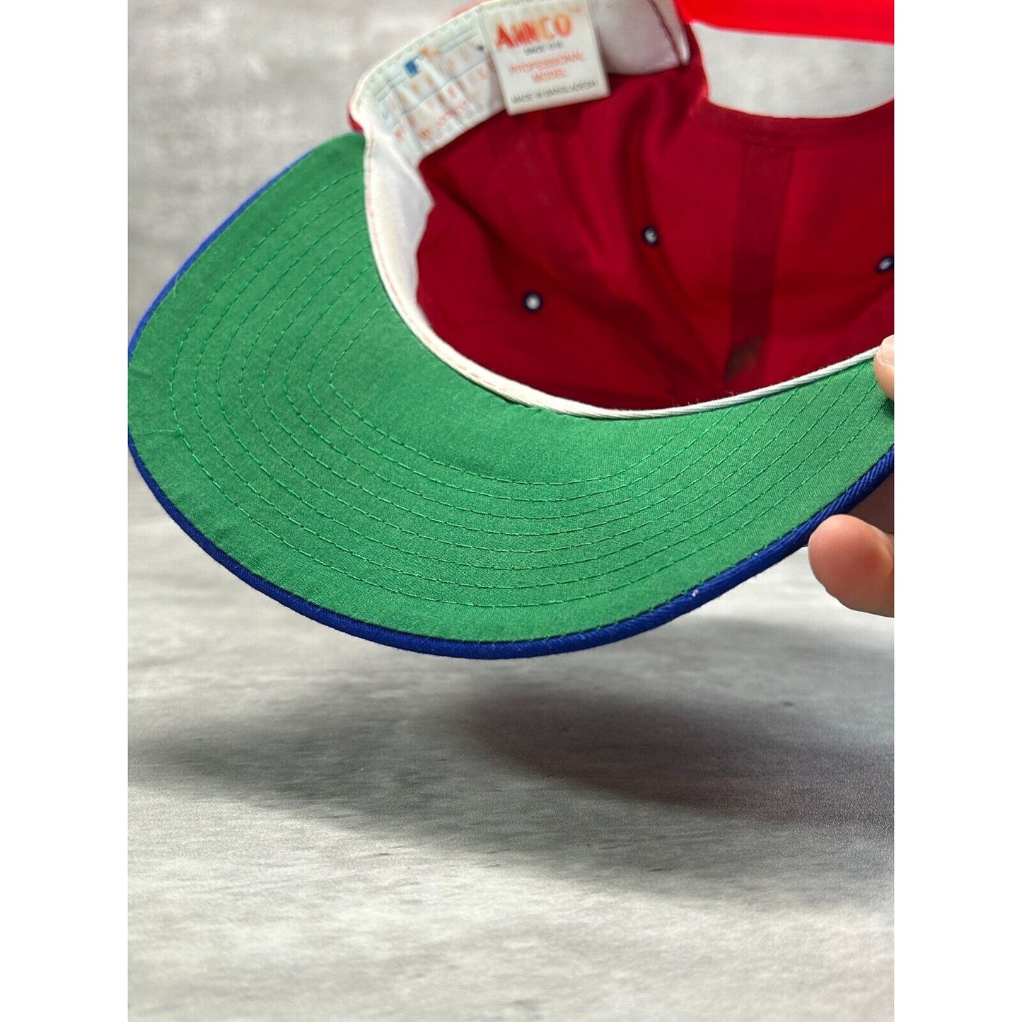 Vintage 90s Philadelphia Phillies MLB Embroidered Spell Out Snapback Hat OSFA