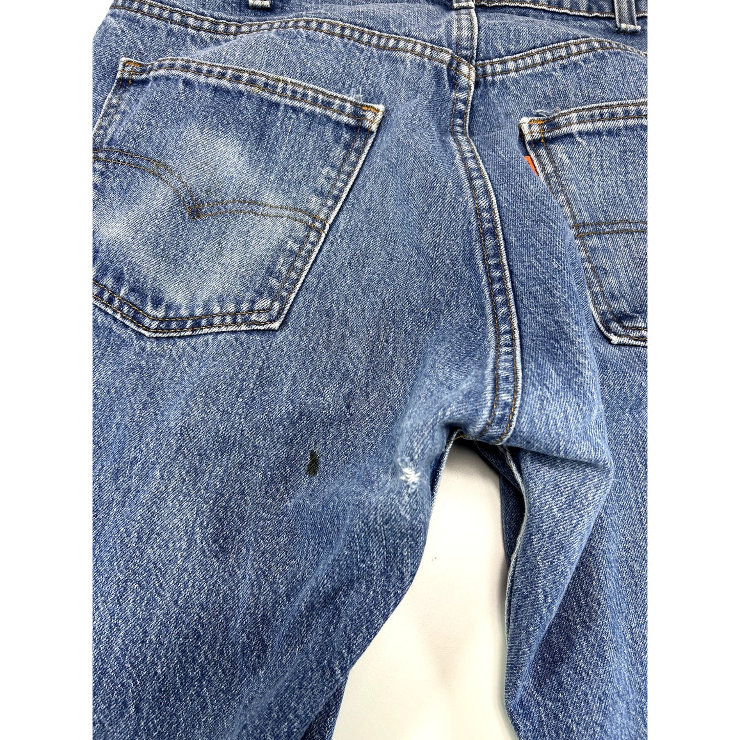Vintage 80s/90s Levis Orange Tab Dark Wash Denim Pants Size 34