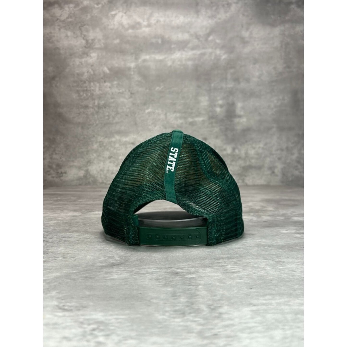 Vintage MIchigan State Spartans NCAA Nike Spellout Trucker Snapback Hat OSFA