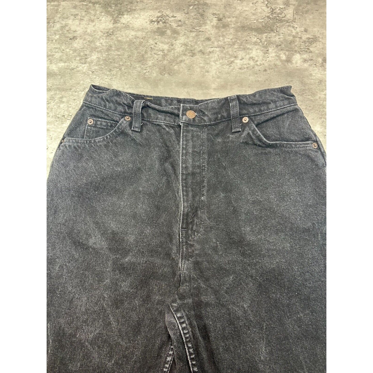Vintage 80s/90s Levis 631 Orange Tab Black Denim Pants Size 30