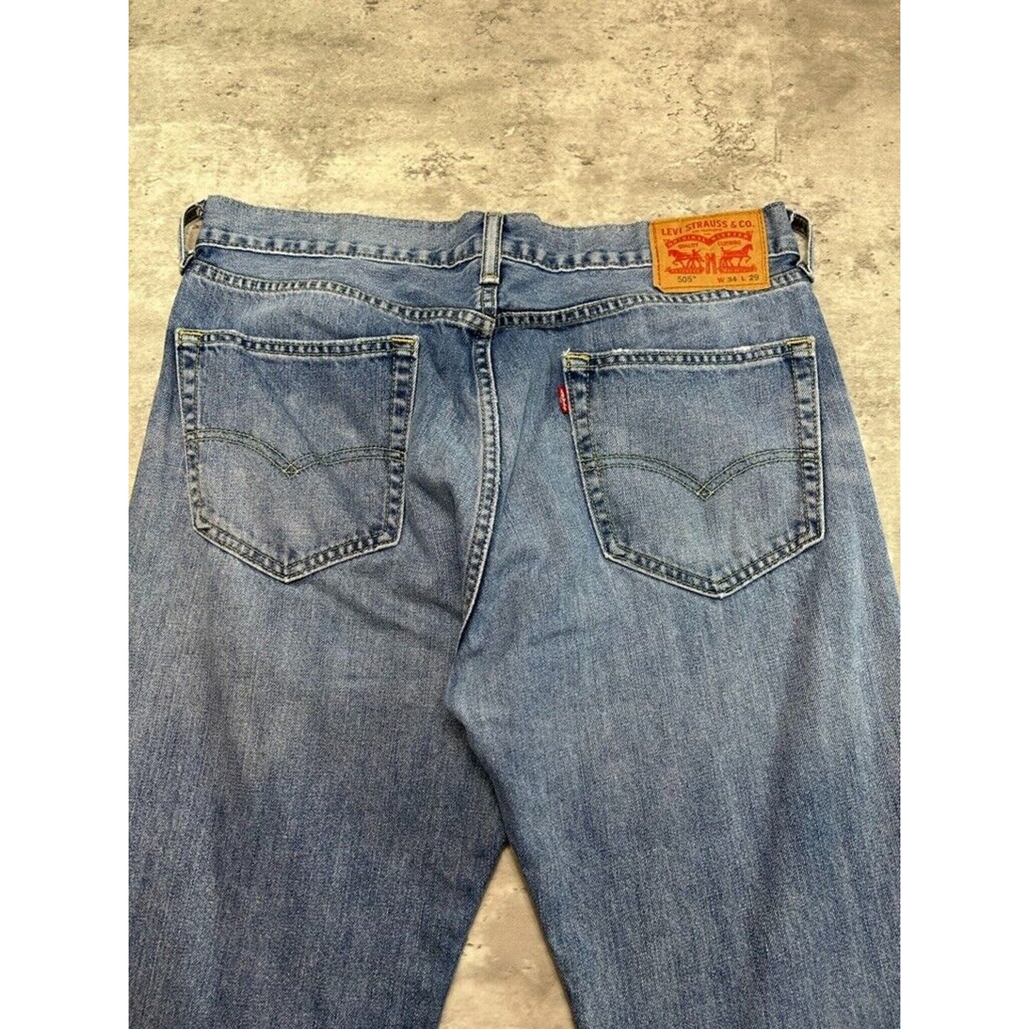 Vintage Levis 505 Medium Wash Denim Pants Size 35 Blue