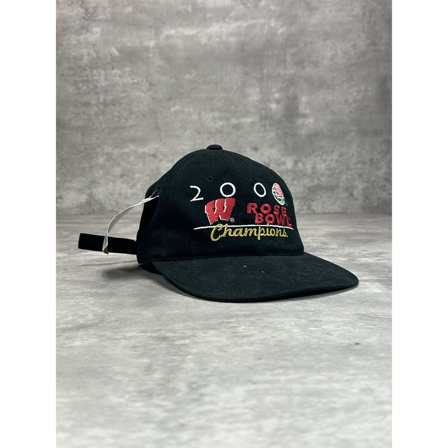 Vintage 2000 Wisconsin Badgers NCAA Rose Bowl Champs Strapback Hat OSFA