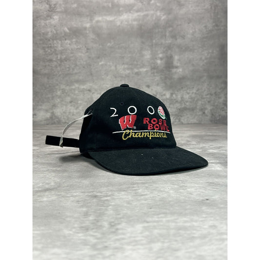 Vintage 2000 Wisconsin Badgers NCAA Rose Bowl Champs Strapback Hat OSFA