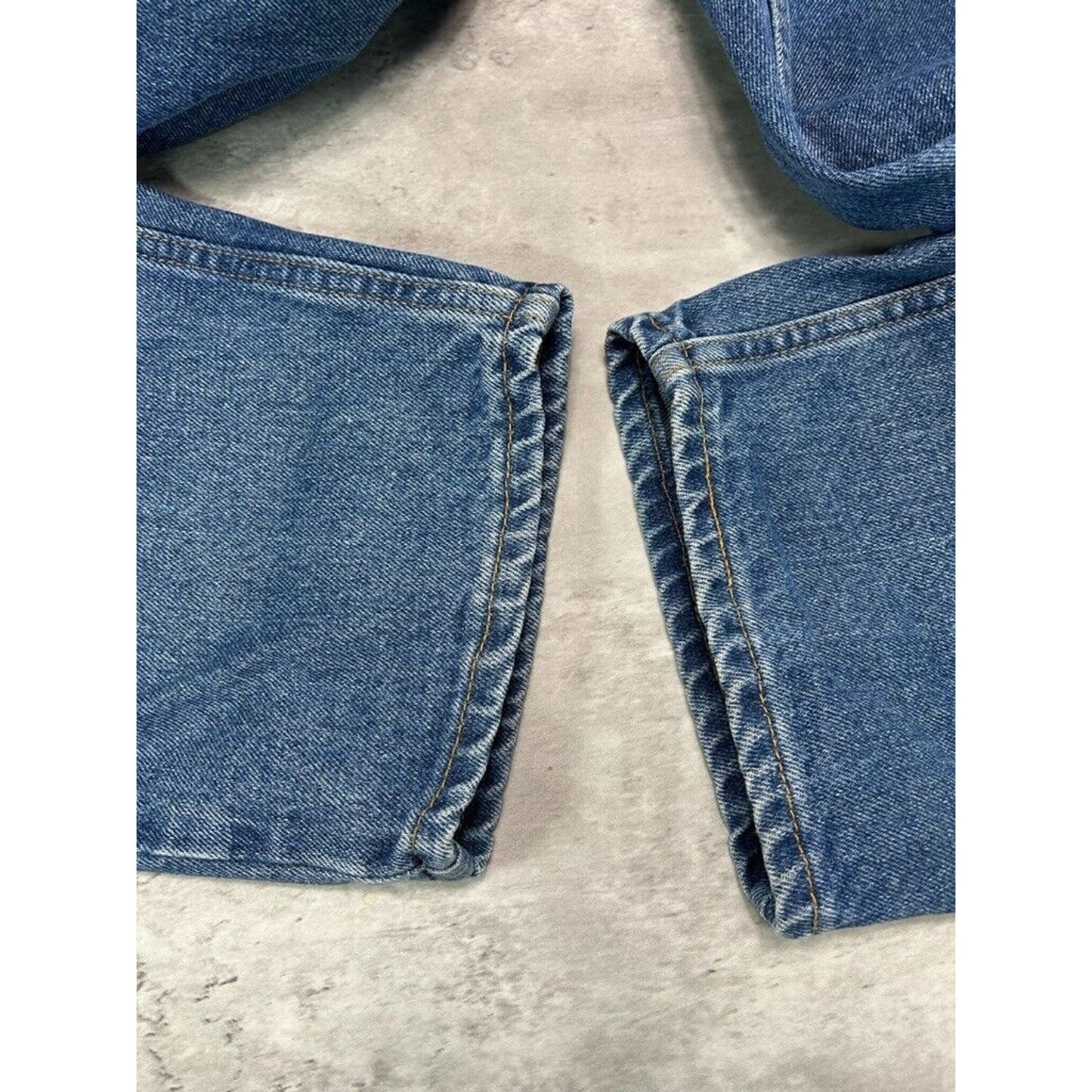 Vintage 90s Levis 560 Red Tab Loose Fit Tapered Leg Dark Wash Denim Pants Size 41