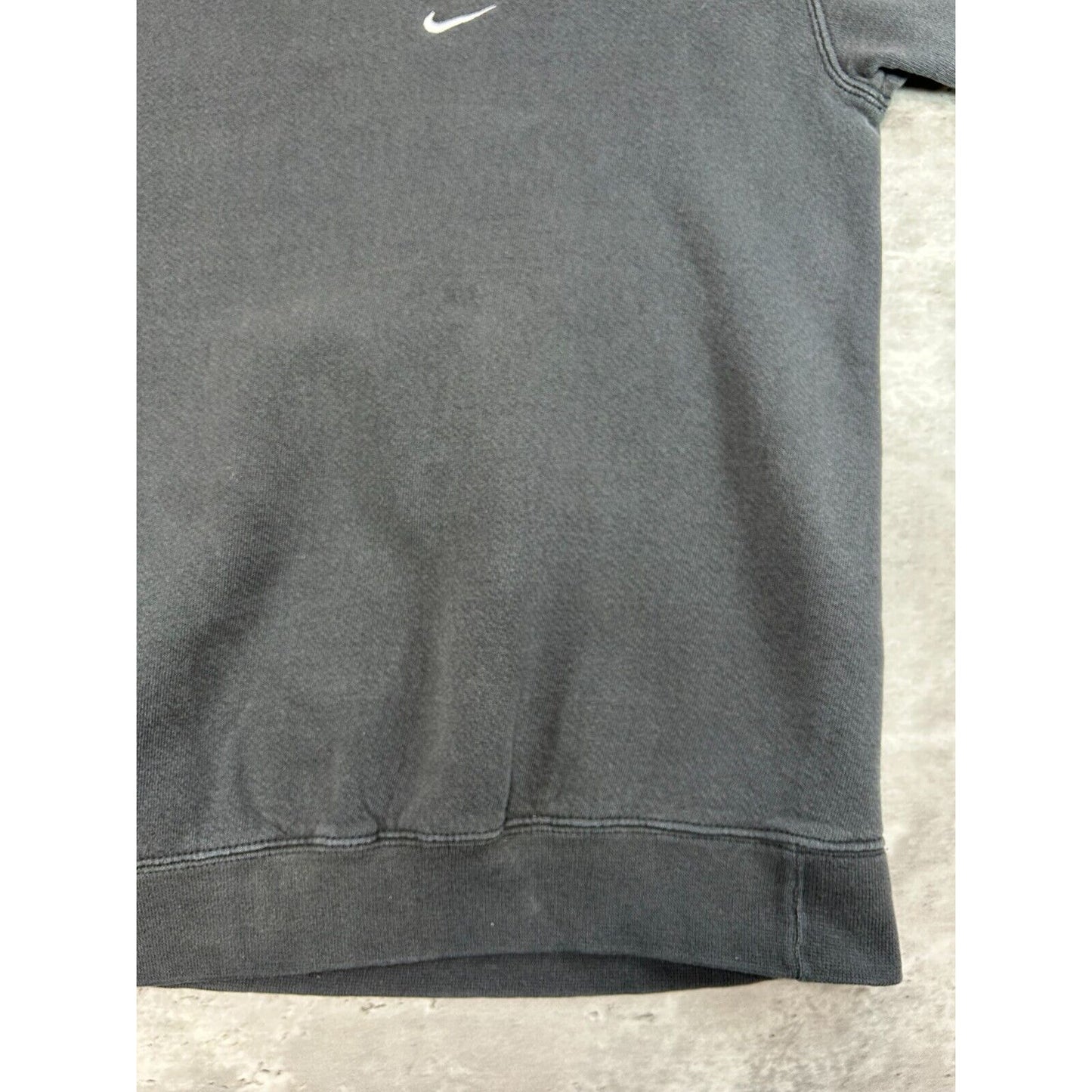 Vintage 90s Nike Embroidered Mini Swoosh Cut Sleeve Sweatshirt Size Medium