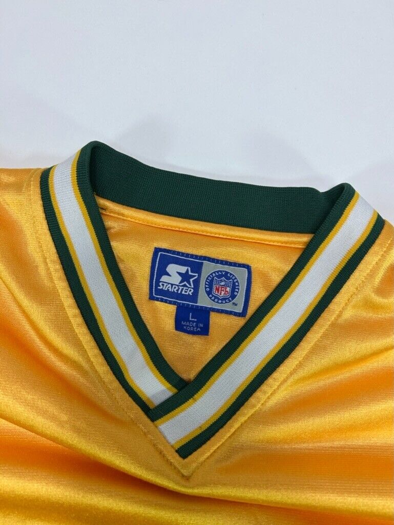 Vintage 90s Green Bay Packers NFL Embroidered Spell Out Starter Jacket Size Large