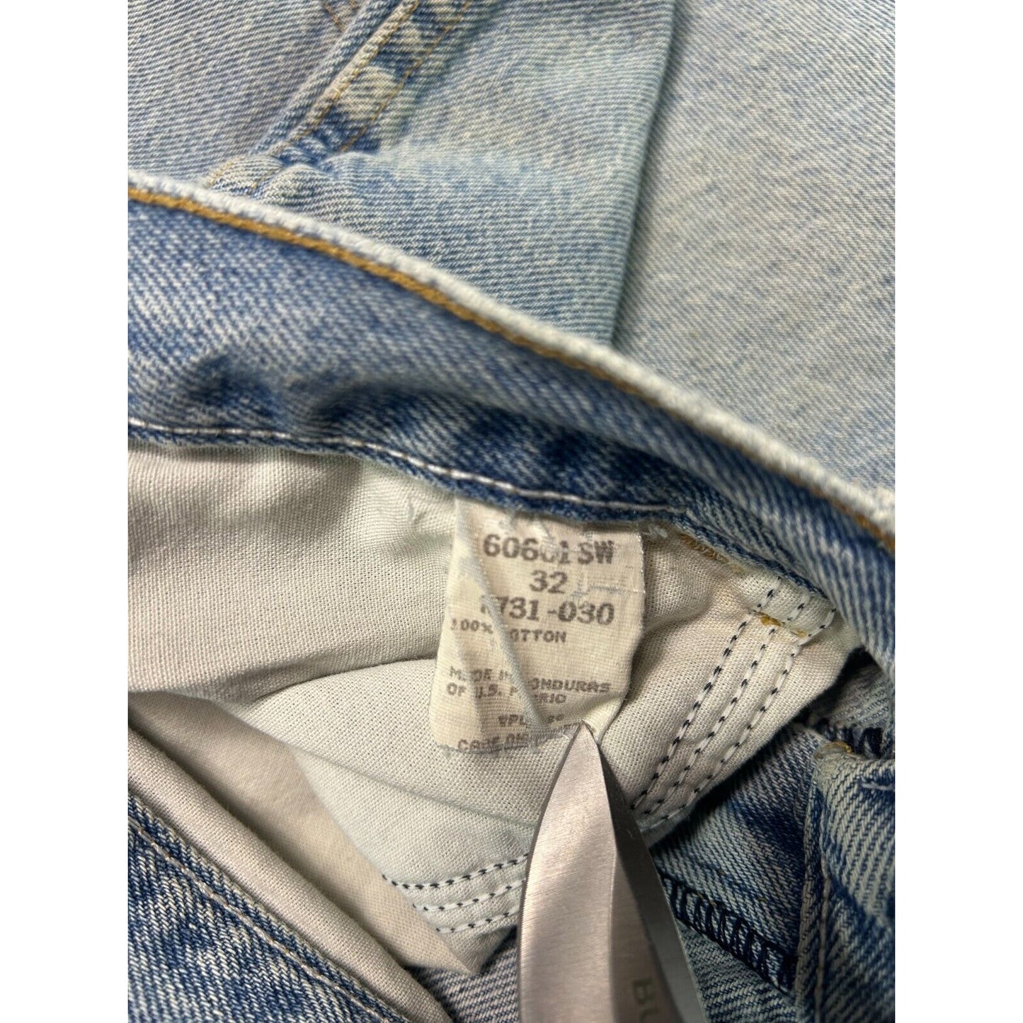 Vintage Wrangler Jeans Light Wash Denim Shorts Size 30 Blue