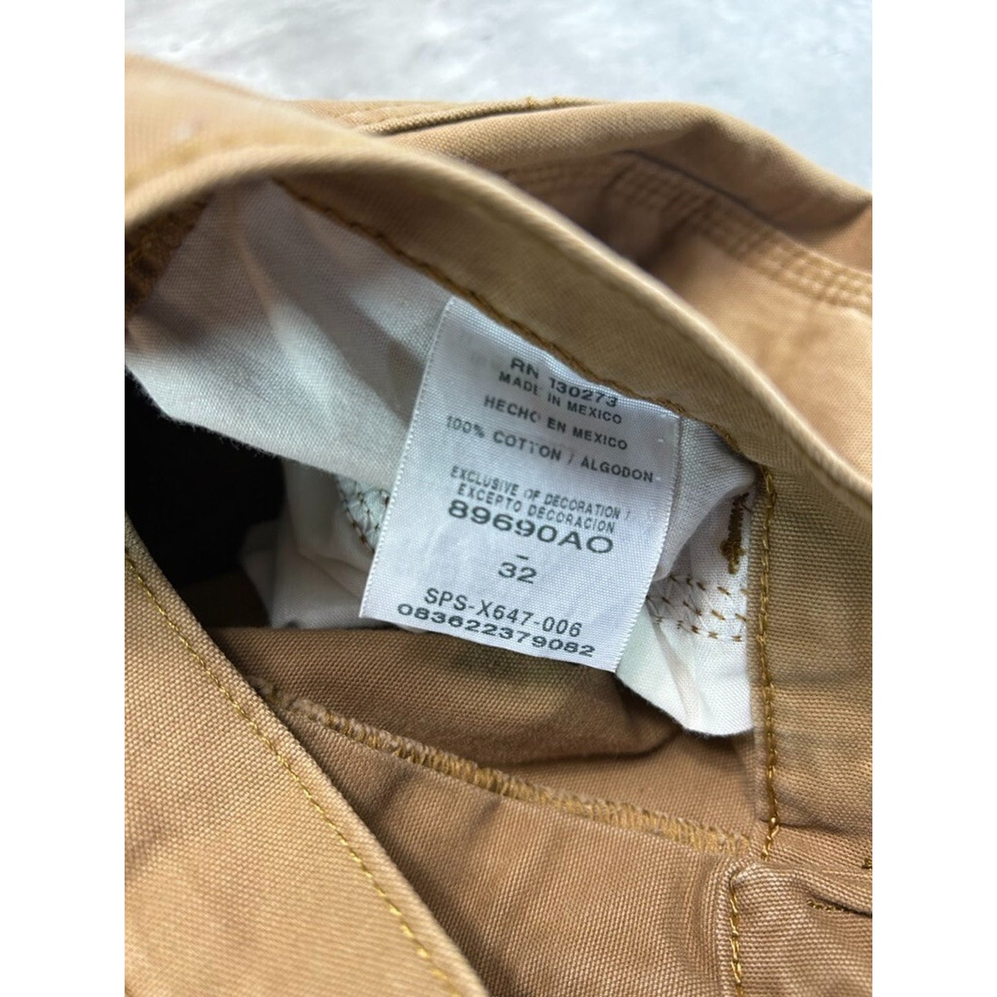 Vintage Rustler Canvas Workwear Carpenter Shorts Size 31 Beige