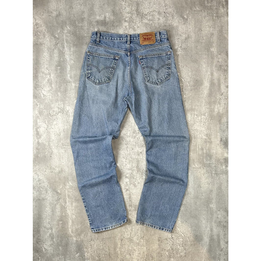 Vintage 90s Levis 505 Red Tab Light Wash Denim Pants Size 34 Blue