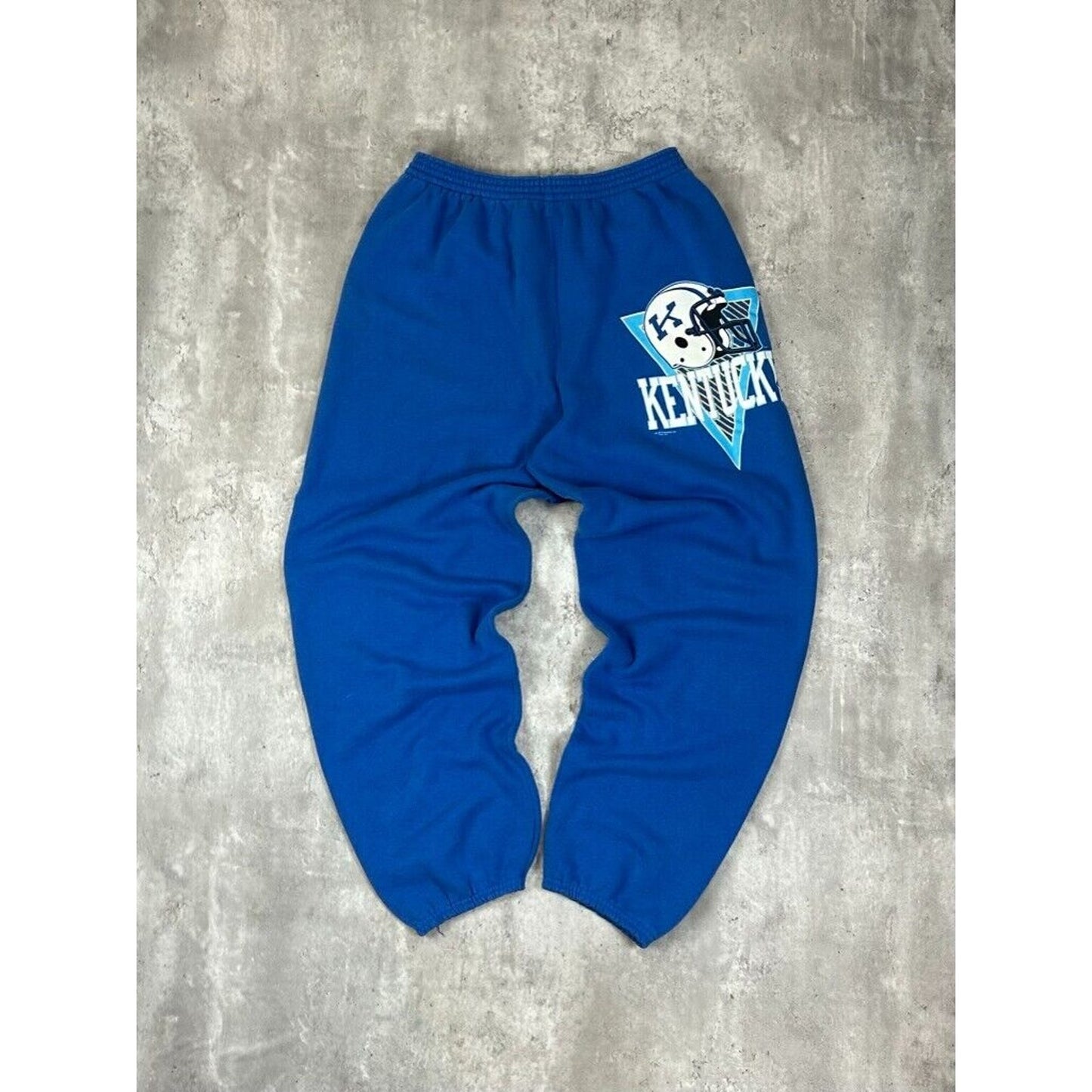 Vintage 90s Kentucky Wildcats NCAA Football Graphic Sweat Pants Size Large