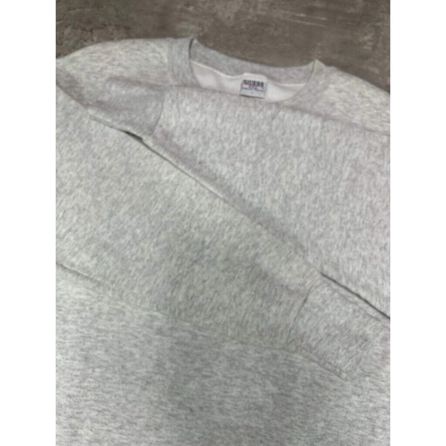 Vintage 90s Guess Embroidered Spell Out Pullover Sweatshirt Size Large Gray