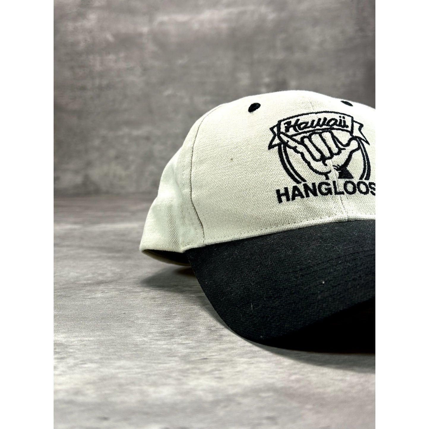 Vintage 90s Hawaii Hang Loose Embroidered Spellout Destination Snapback Hat OSFA