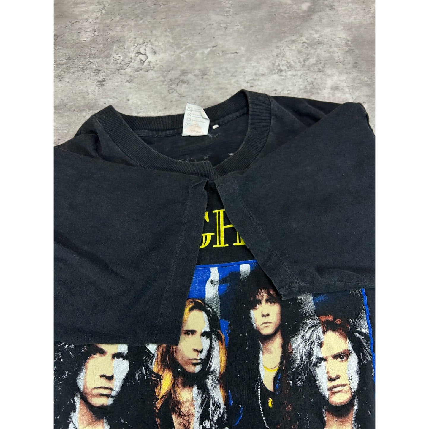 Vintage 1990 Slaughter Stick It To Ya Tour Rock Music Band T-Shirt Size Large