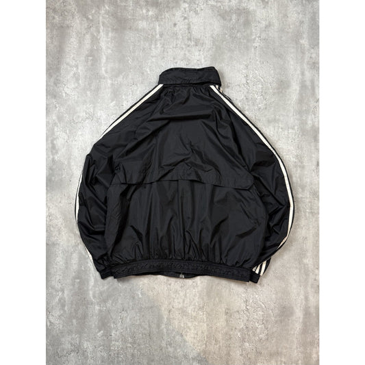 Vintage 90s Adidas Embroidered Logo Nylon Full Zip Windbreaker Jacket Size XL