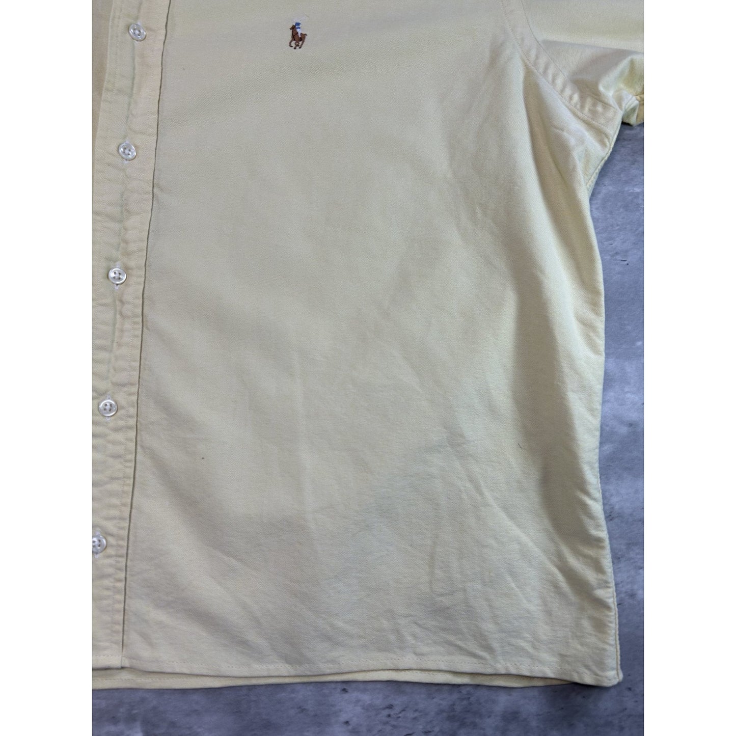 Vintage Polo Ralph Lauren Embroidered Reworked Cropped Button Up Shirt Sz Large
