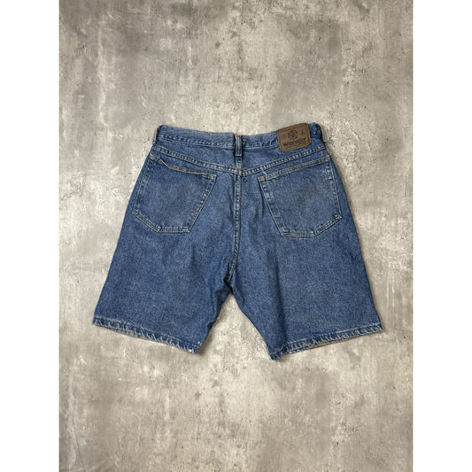 Vintage Wrangler Authentic Jeans Medium Wash Denim Shorts Size 32 Blue