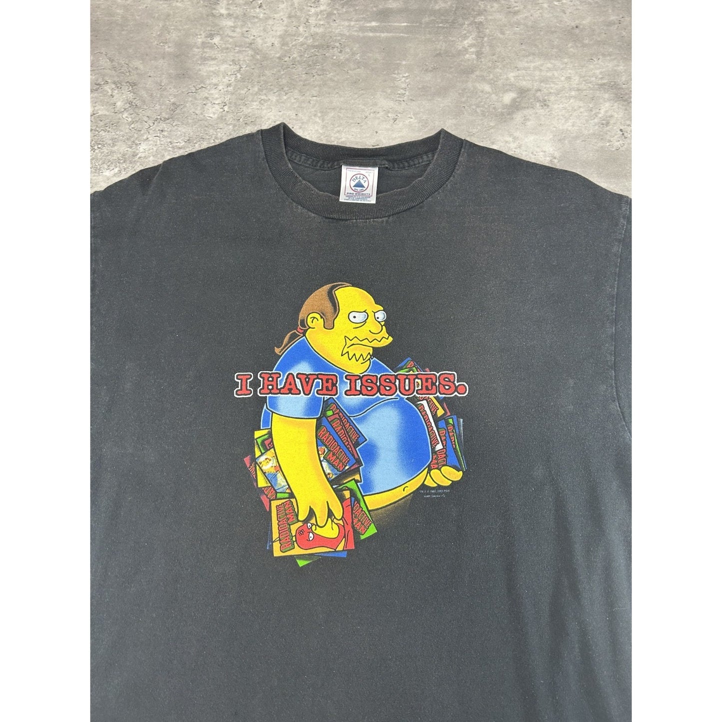 Vintage 2000s The Simpsons Cartoon Character Tv Show Promo T-Shirt Size Large