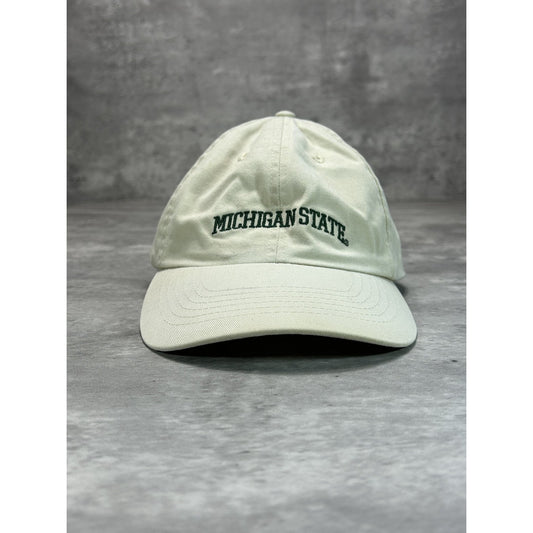 Vintage Michigan State Spartans NCAA Embroidered Spellout Strapback Hat OSFA