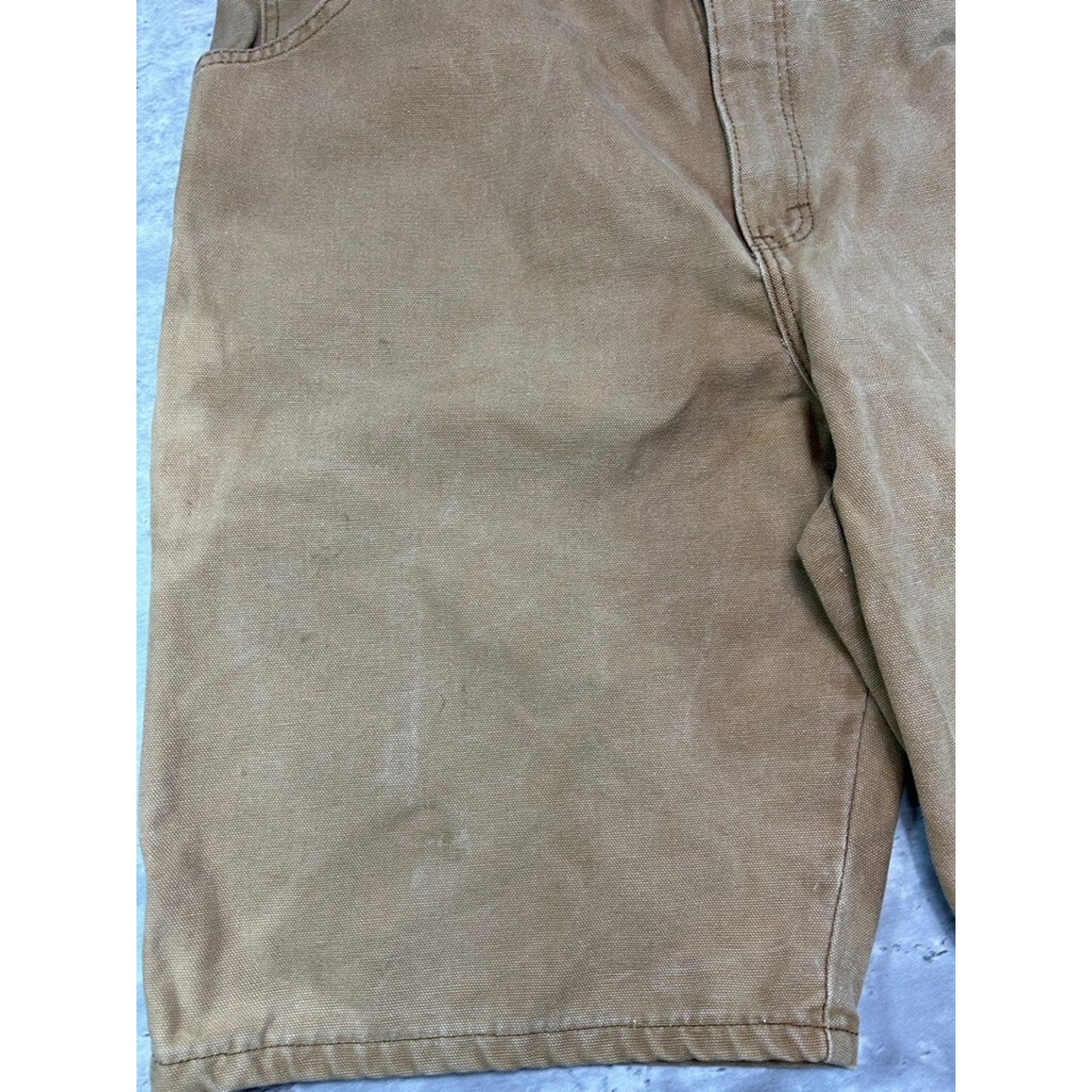 Vintage Dickies Canvas Workwear Carpenter Shorts Size 38 Beige