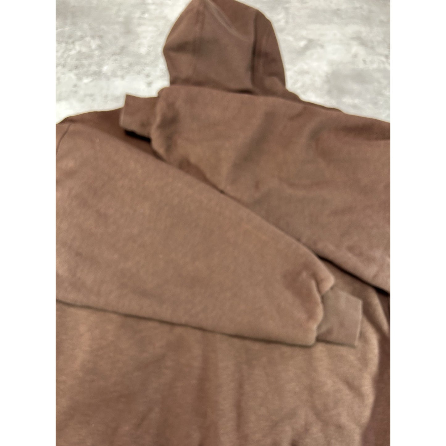 Vintage Tru-Fit Thermal Lined Full Zip Hooded Sweatshirt Size XL Brown