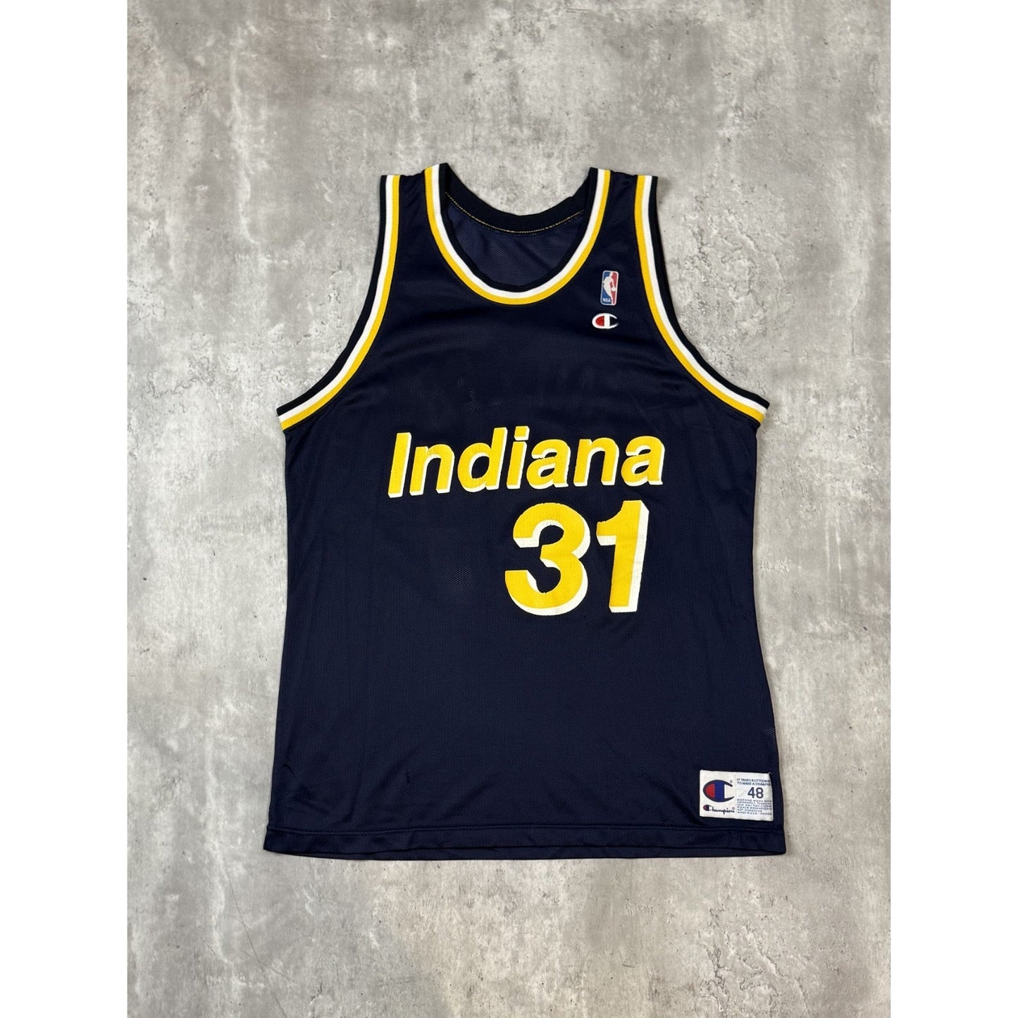 Vintage 90s Reggie Miller #31 Indiana Pacers NBA Champion Jersey Size Large