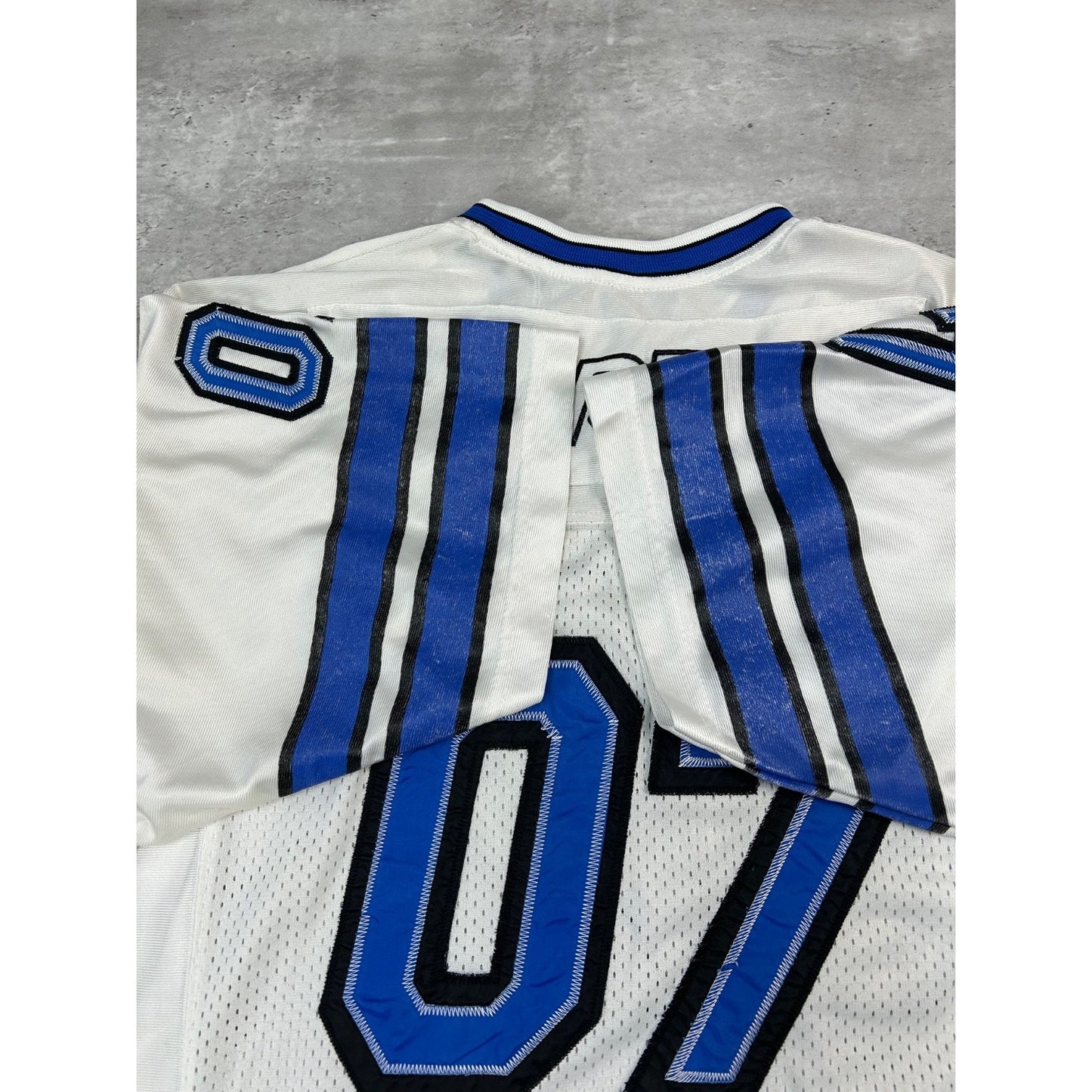 Vintage 90s Starter #07 Stitched Two Tone Football Jersey Size Medium