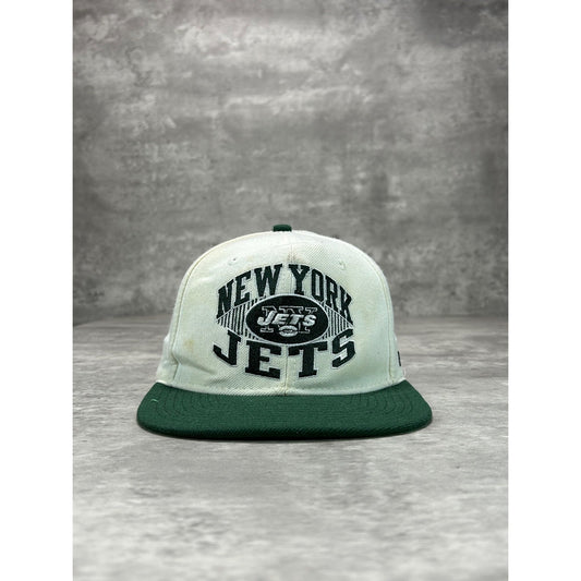 Vintage New York Jets NFL Embroidered Logo Spellout Snapback Hat OSFA