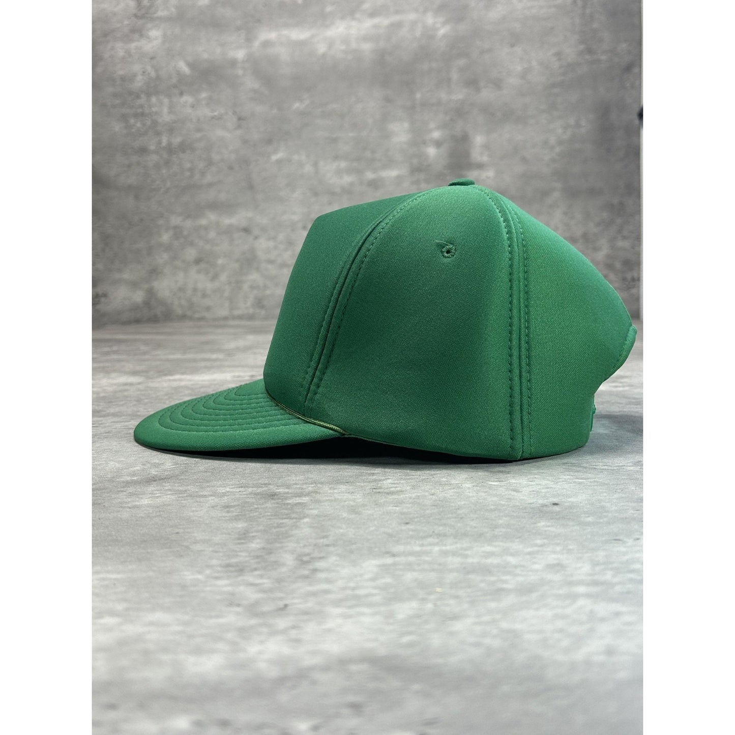 Vintage 80s/90s Classic Blank Snapback Hat OSFA Green