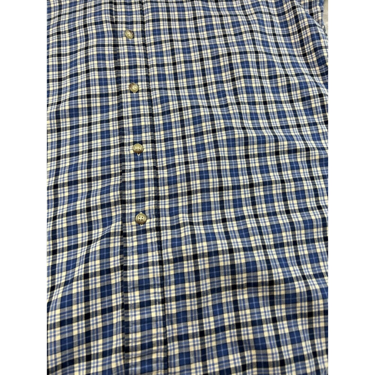 Vintage Polo Ralph Lauren Embroidered Pony Long Sleeve Button Up Shirt Size Medium