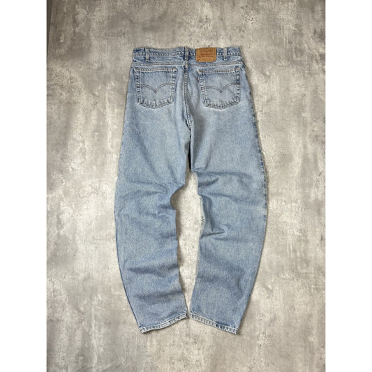 Vintage 90s Levis 550 Relaxed Fit Red Tab Light Wash Denim Pants Size 36