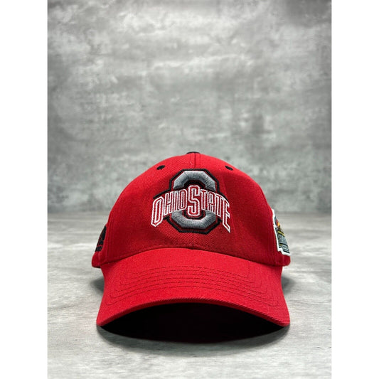 Ohio State Buckeyes NCAA Embroidered Logo Snapback Hat OSFA Red