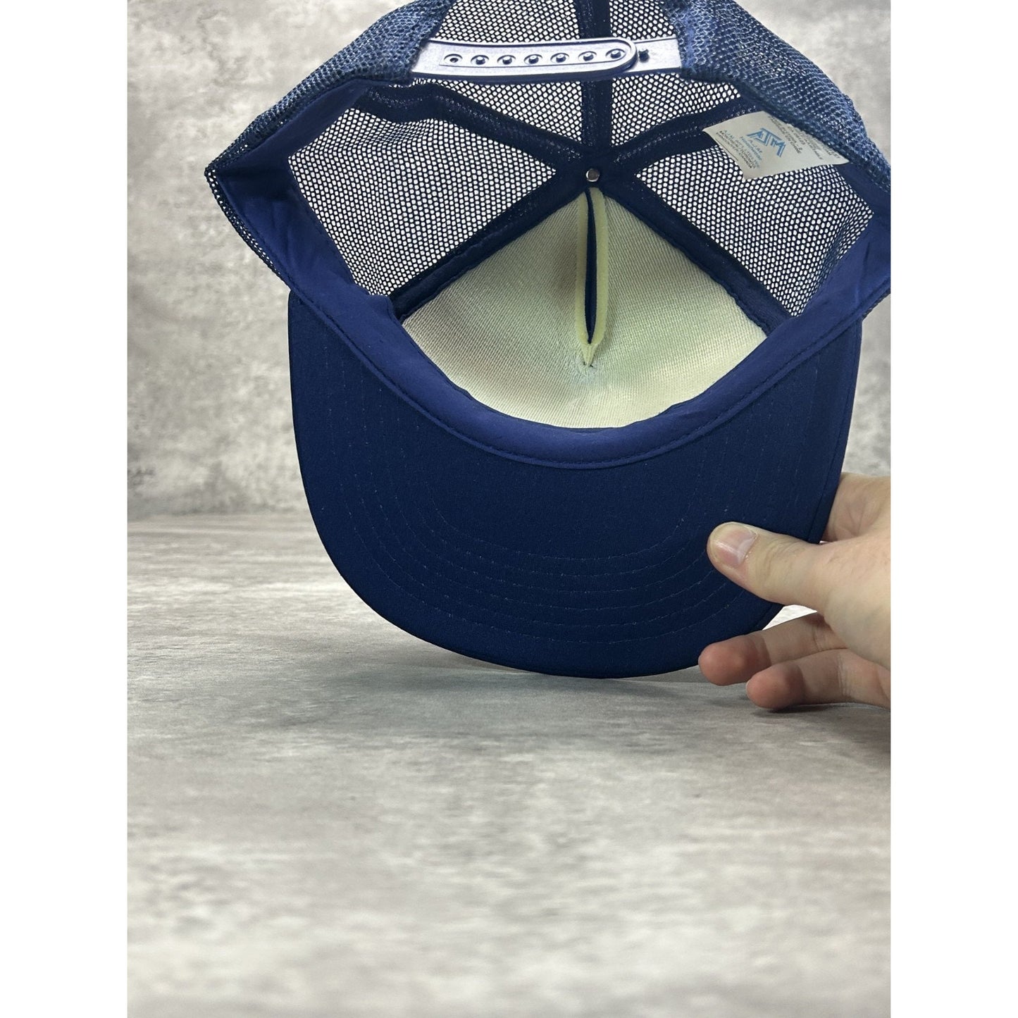Vintage 80s/90s Camfab Graphic Spellout Trucker Snapback Hat OSFA