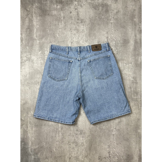Vintage Wrangler Authentic Jeans Light Wash Denim Shorts Size 36 Blue