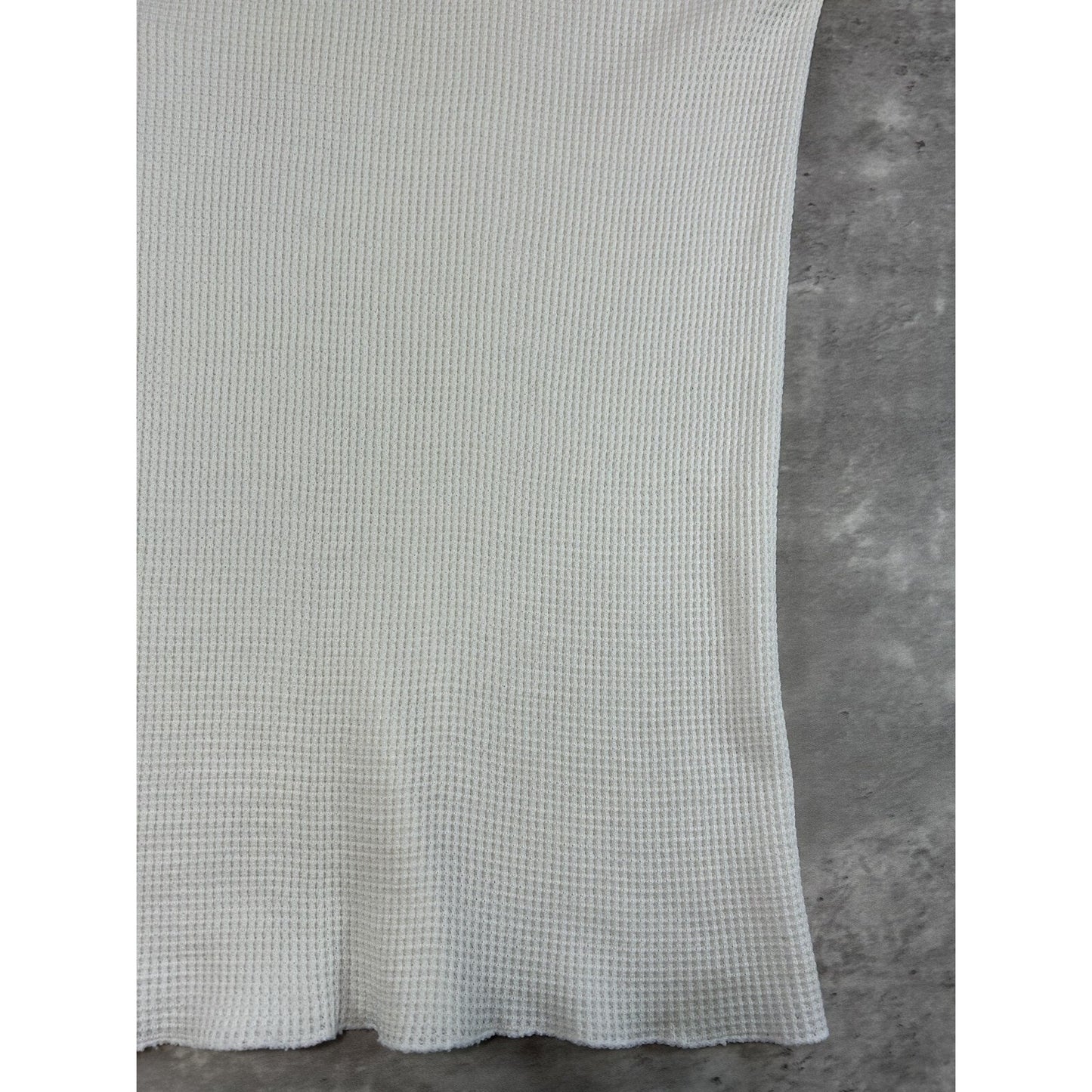 Vintage 70s Fruit Of The Loom Thermal Print Long Sleeve T-Shirt Size Medium
