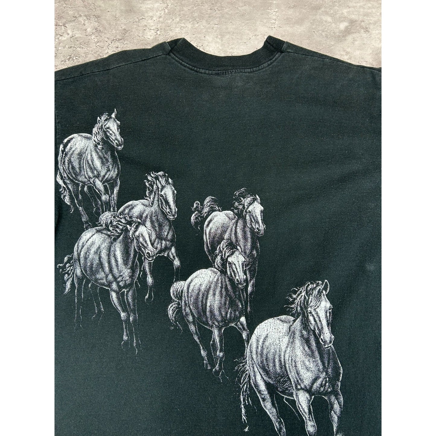 Vintage 1991 Frankenmuth Michigan Horse Equestrian Graphic T-Shirt Size XL