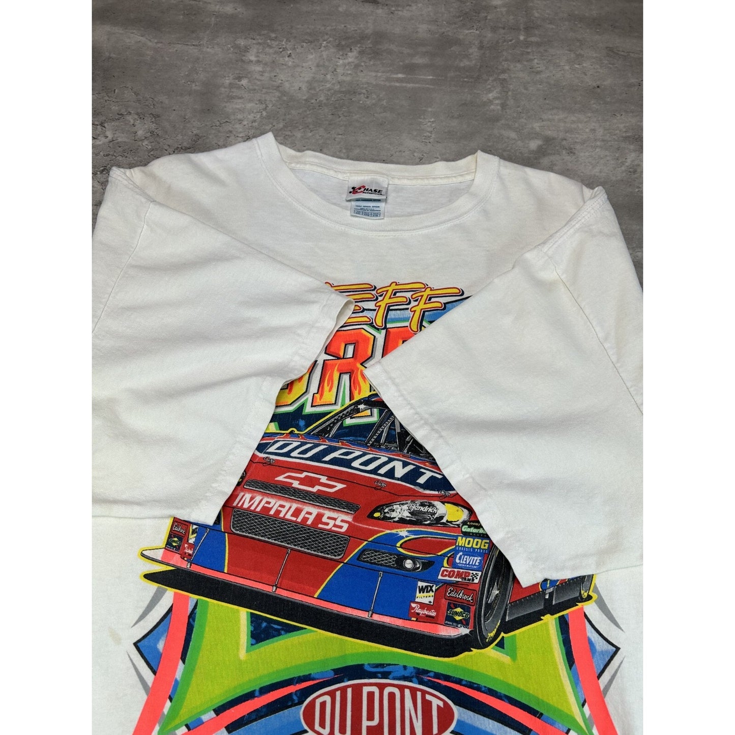 Jeff Gordon #24 Dupont Racing Nascar Race Car Graphic T-Shirt Size 2XL
