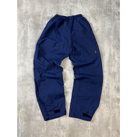 Vintage 90s Chlorophylle Thinsualte Goretex Nylon Track Pants Size Medium Blue