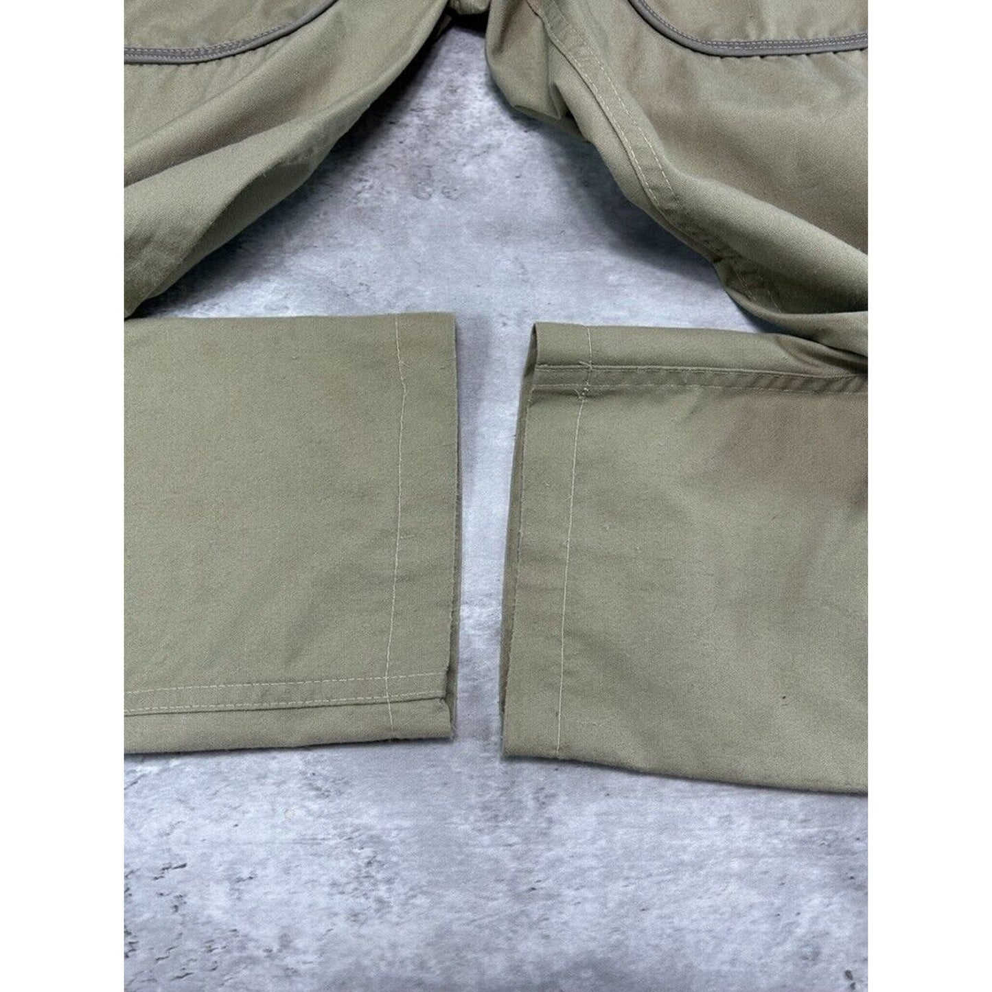 Vintage 1960s Multi Pocket Fishermans Cargo Pants Size 30 Beige