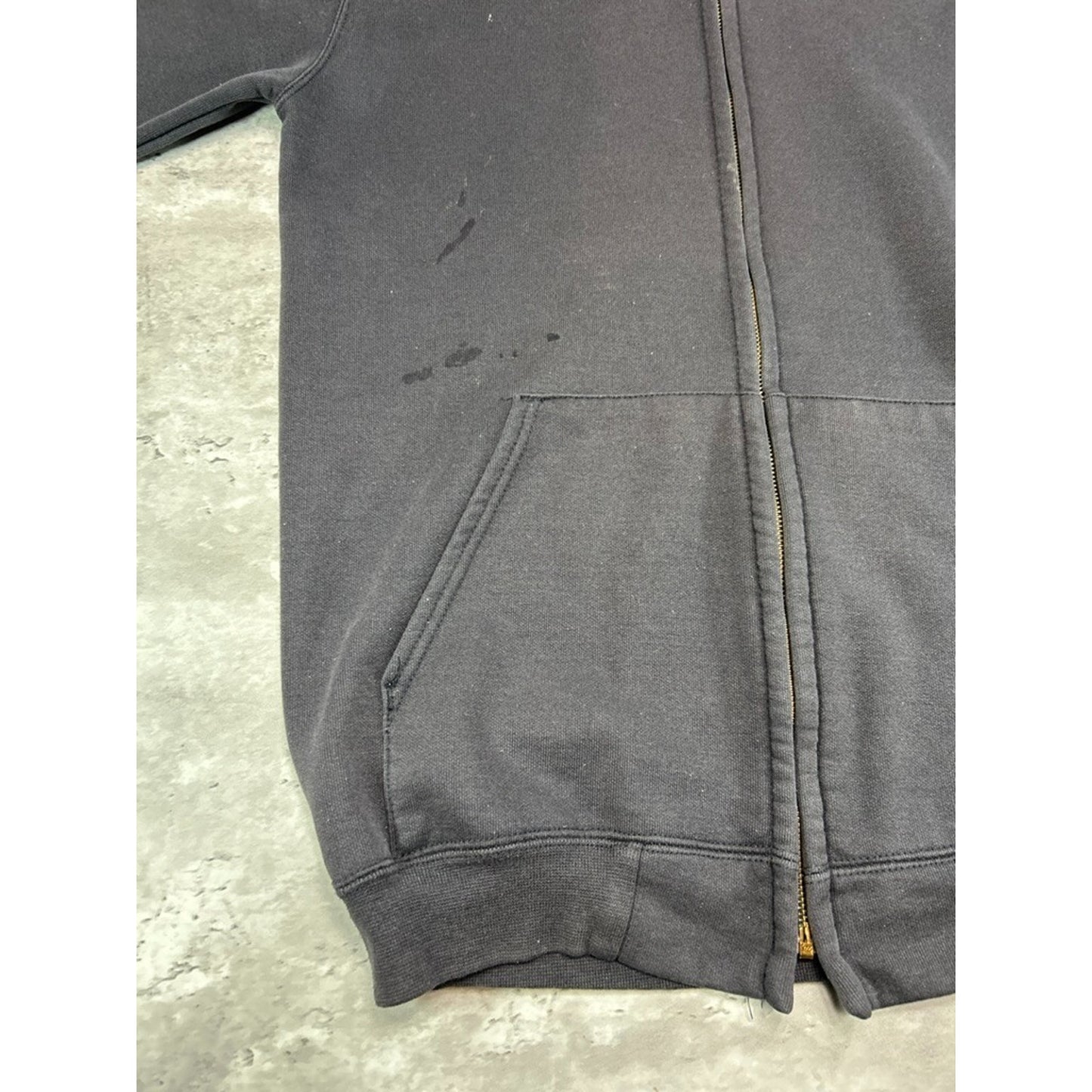 Vintage Carhartt Embroidered Spellout Full Zip Hooded Sweatshirt Size Small