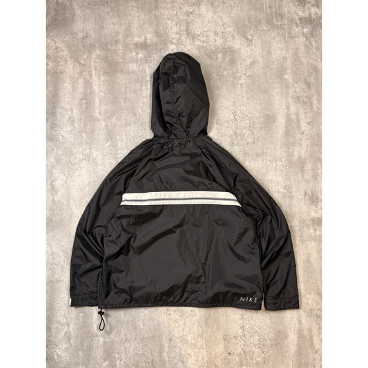 Vintage 2000s Nike Embroidered Swoosh Nylon 1/2 Zip Windbreaker Jacket Sz Large