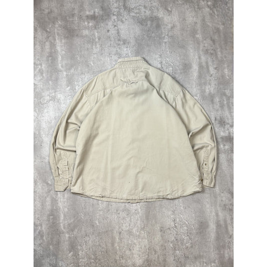 Vintage Ohio State Buckeyes NCAA Embroidered Logo Button Up Shirt Size XL