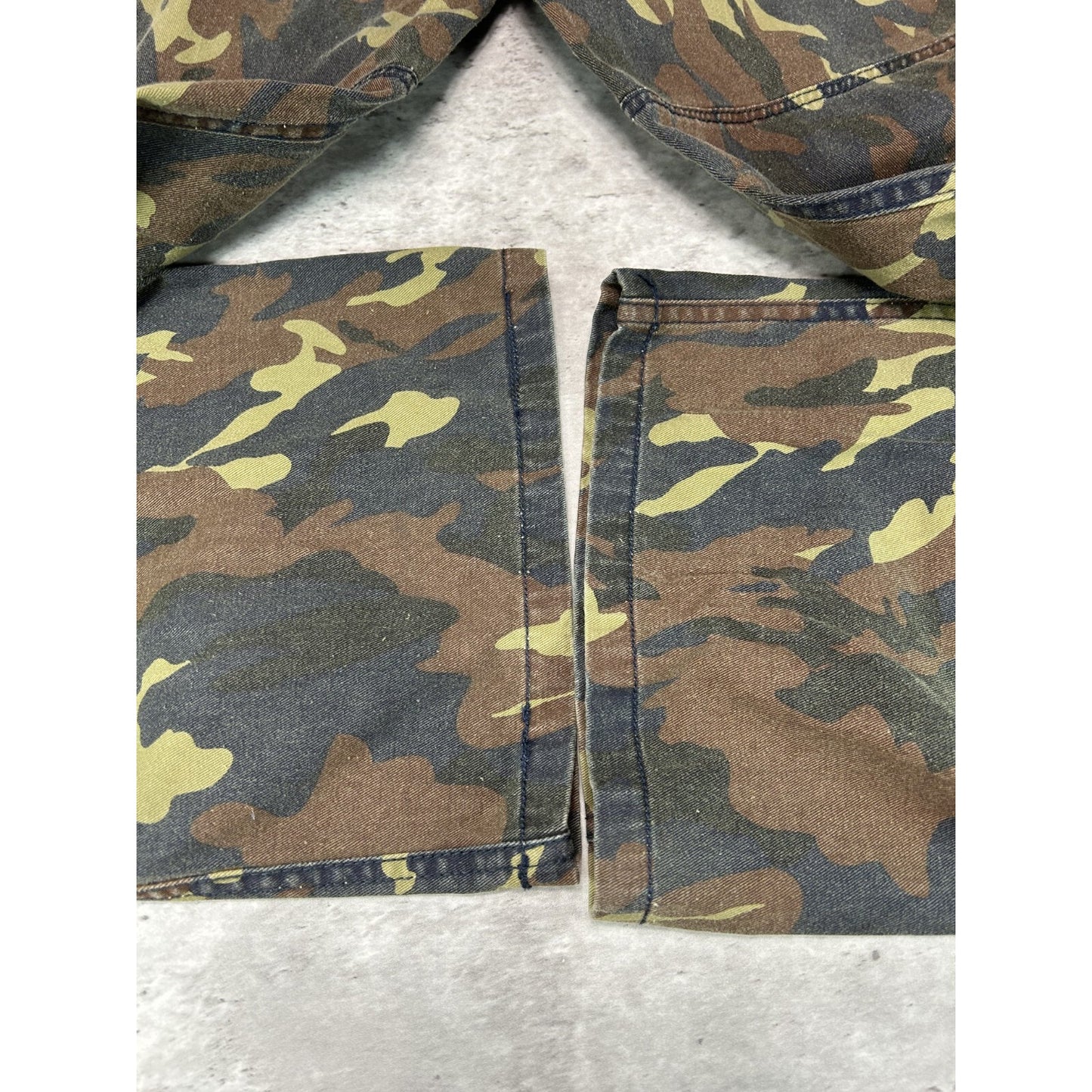 Vintage Halfix Denim Woodland Camo Hunting Cargo Pants Size 35