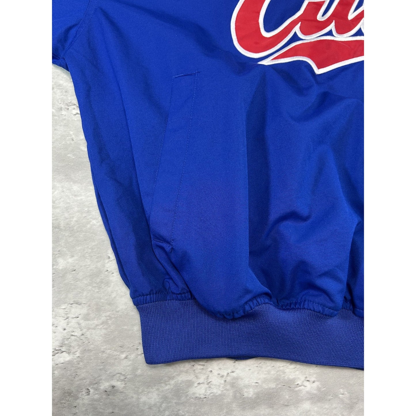 Vintage 2000s Chicago Cubs MLB Nike Embroidered Windbreaker Jacket Size Medium