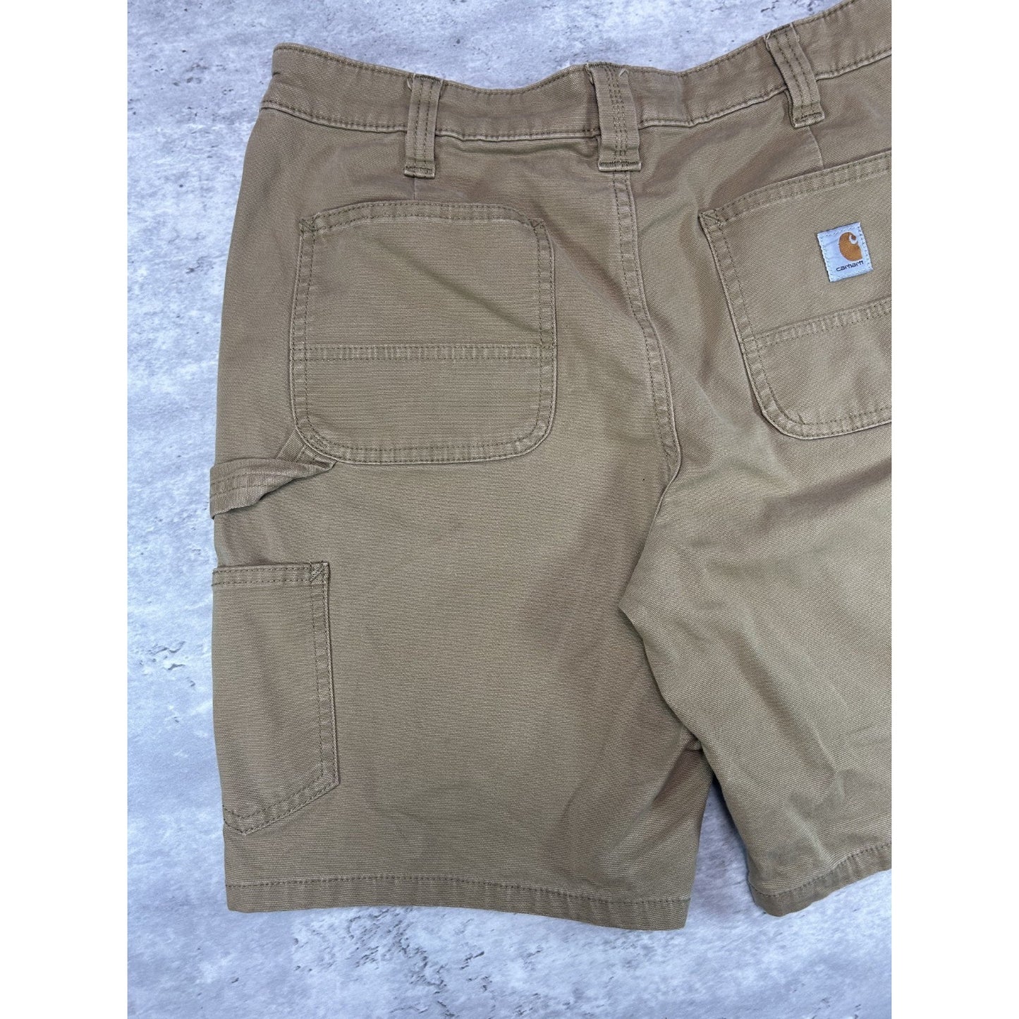 Carhartt Canvas Workwear Carpenter Shorts Size 32 Beige