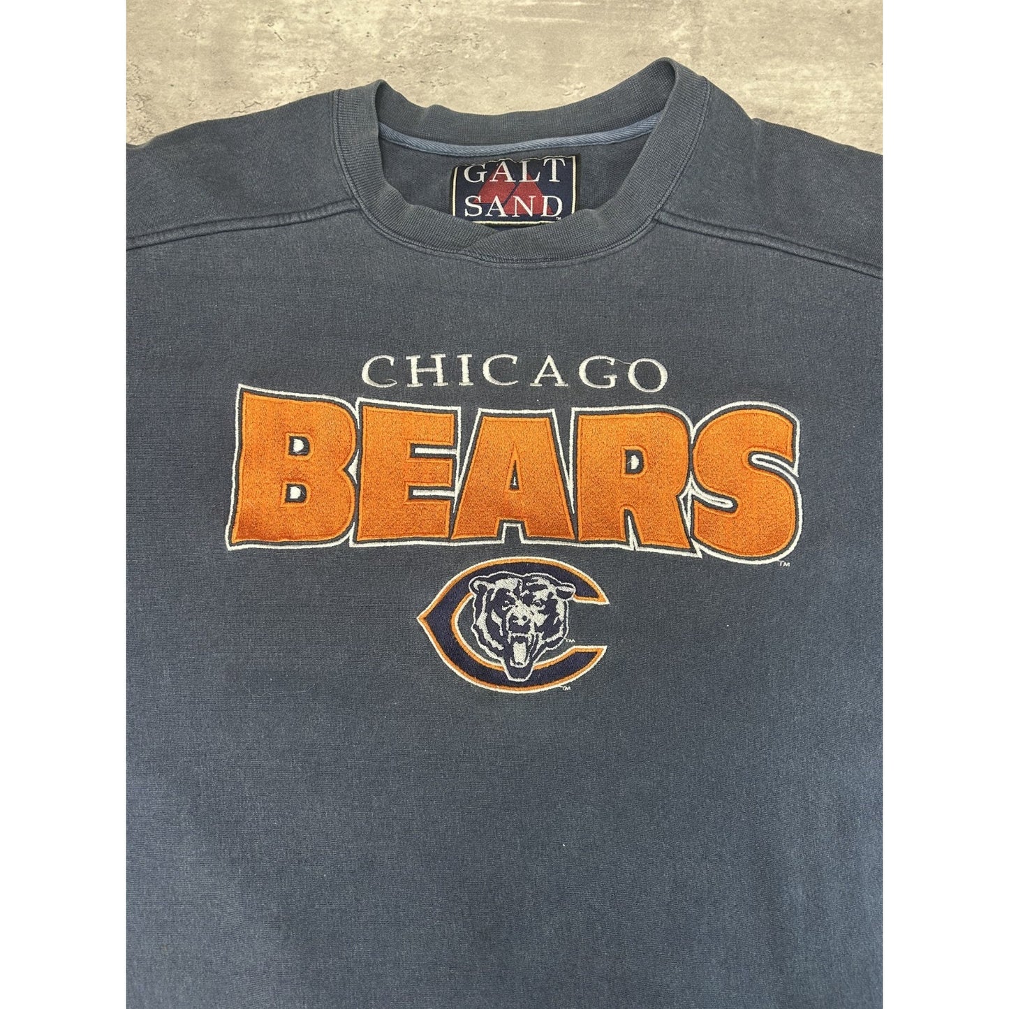 Vintage Chicago Bears NFL Embroidered Spellout Football Sweatshirt Size XL