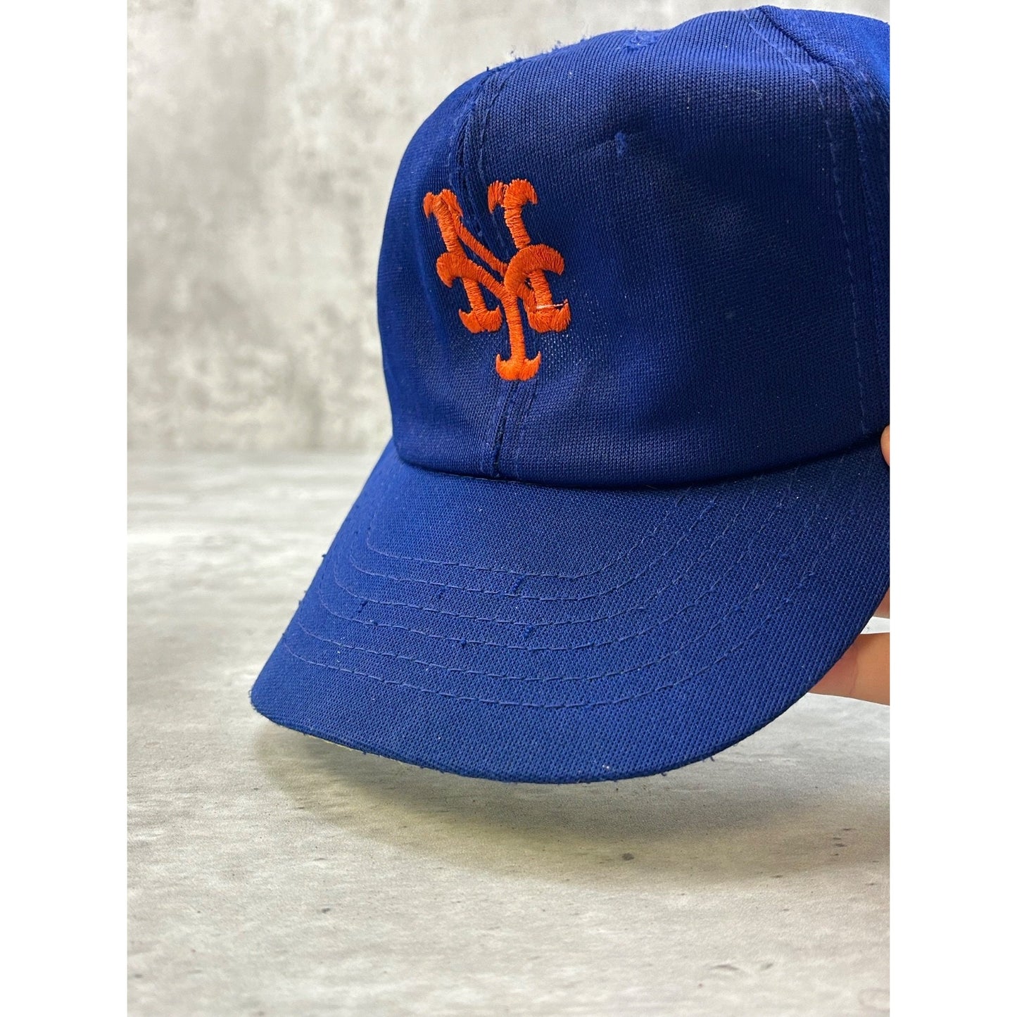 Vintage 80s New York Mets MLB Embroidered Logo Baseball Snapback Hat OSFA
