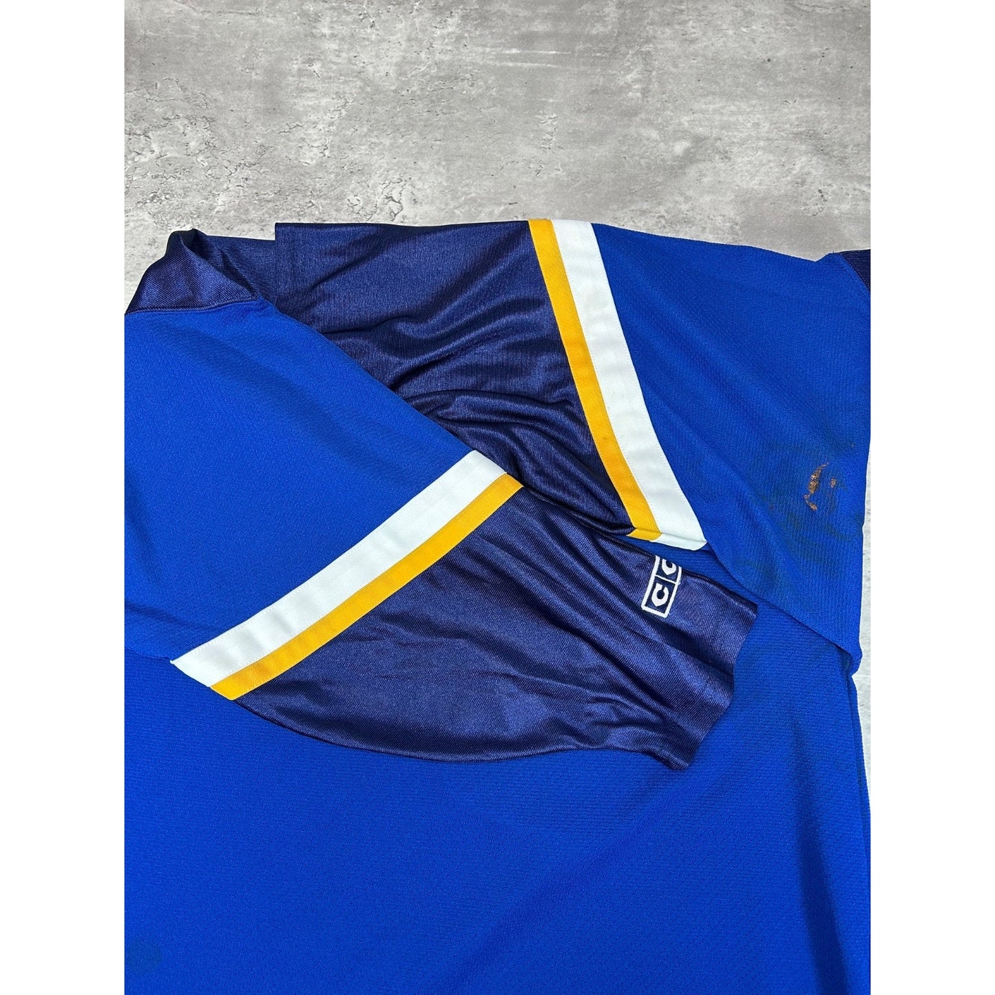 Vintage 90s St Louis Blues NHL Stitched CCM Hockey Jersey Size Large