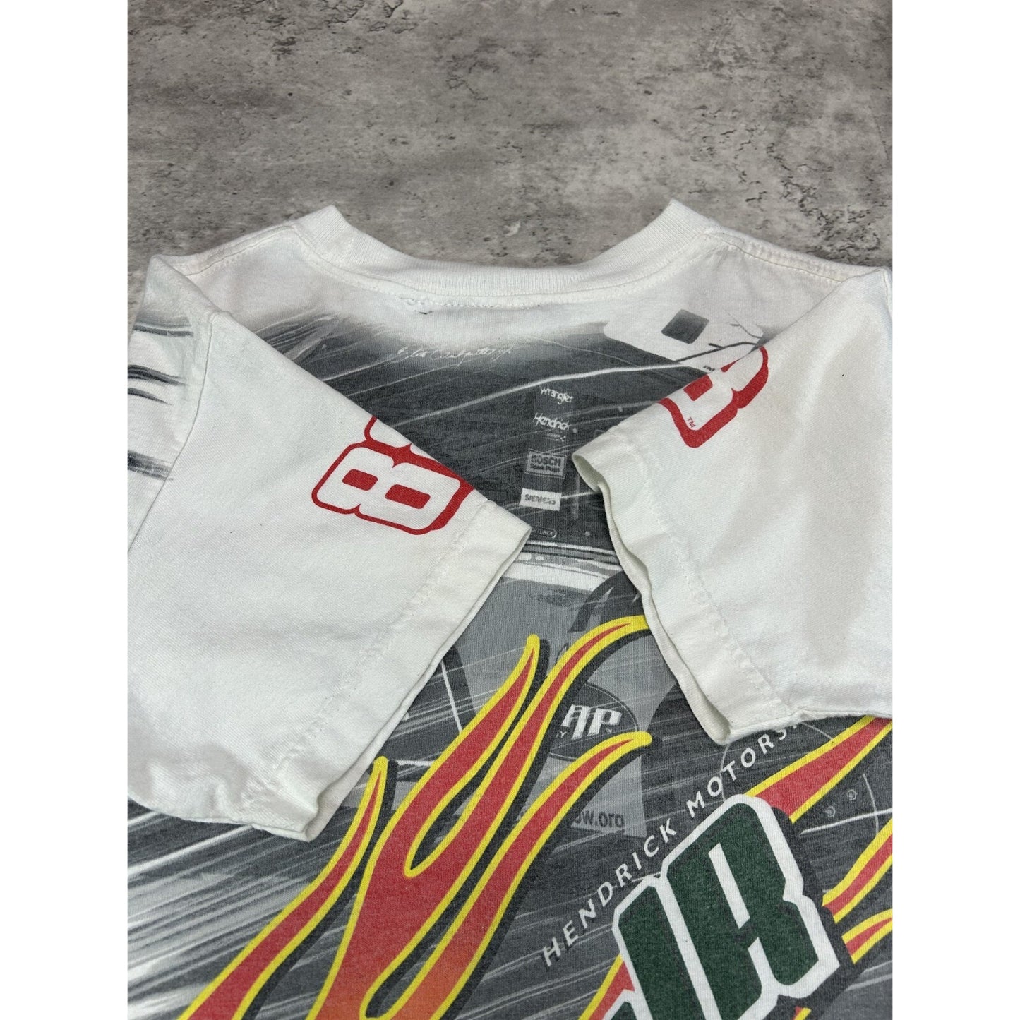 VTG Dale Earnhardt Jr Amp Racing Nascar All Over Print T-Shirt Sz YOUTH Medium