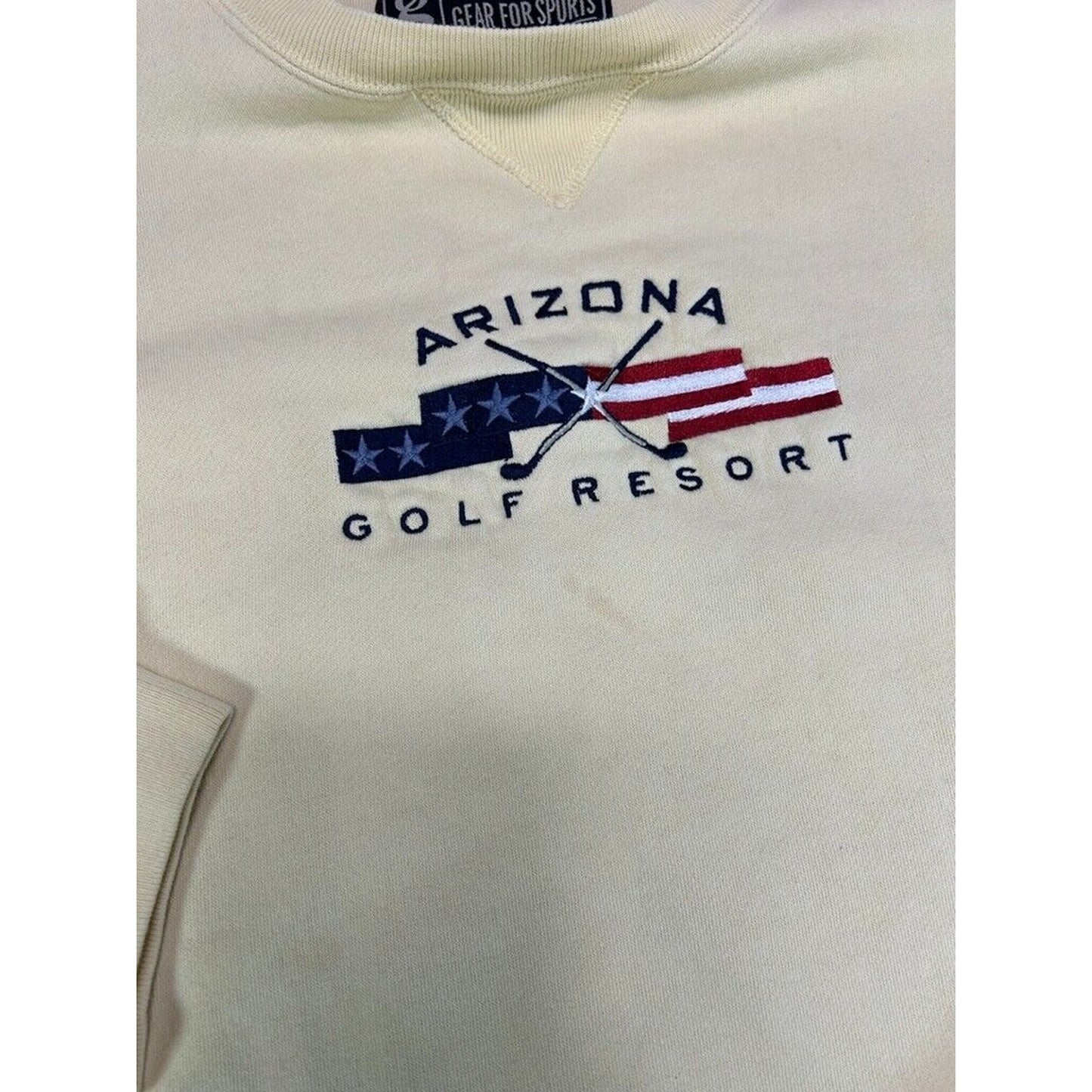 Vintage 90s Arizona Golf Resort Embroidered Spellout Sweatshirt Size XL